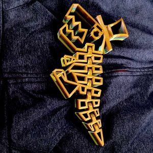 Bright colors flexy rexy with tophat